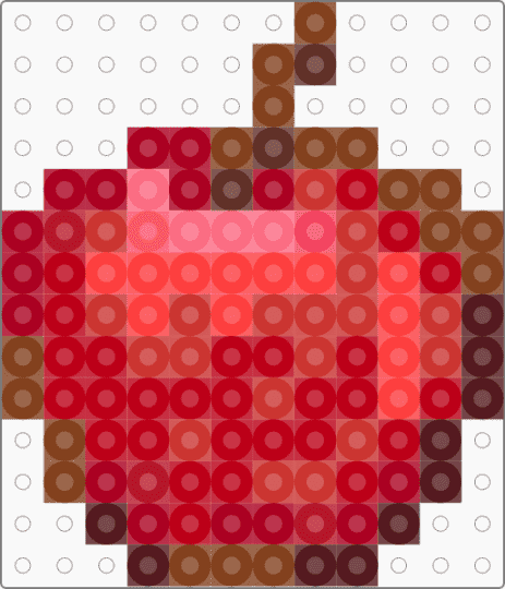 Minecraft Apple - brown, minecraft, red, video game
