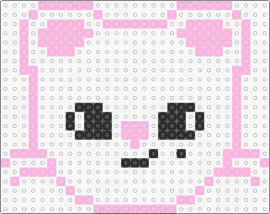 jiniret perler bead - jiniret,skzoo,stray kids,playful,character,pink,adorable