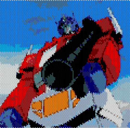 optimus transformers bag panel 2 - light blue,red,transformers,optimus,optimus prime,autobot,autobots,1986 transformers movie