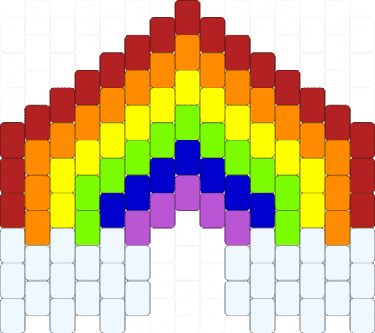 Rainbow charm - red,orange,yellow,green,rainbow,charm