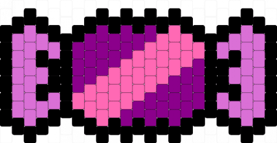 candy charm - black,pink,candy,charm,purple