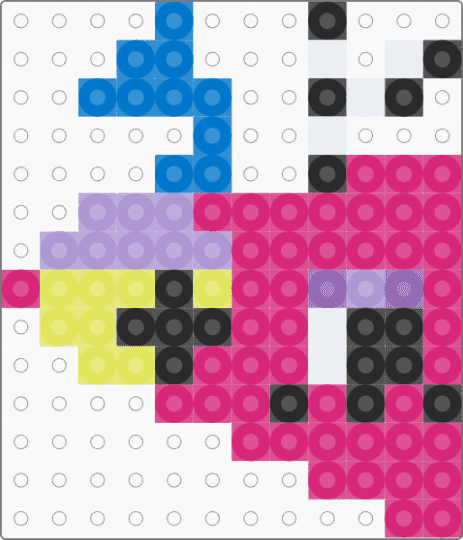 Zooble perler (smol) - pink,zooble,tadc