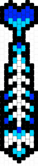 bone tie - black,light blue,purple
