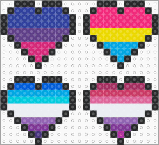 Pride hearts #1 - pink,purple,cotdhearts,pride,lgbtqia