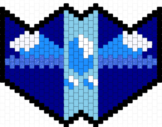 SeaWing Mask|||Wings of Fire - light blue,purple