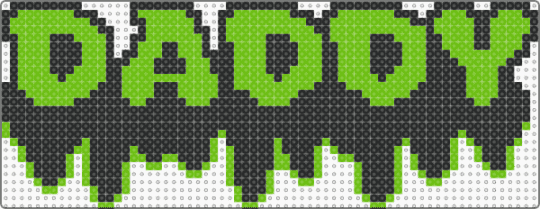 Daddy Slime - daddy,text,black,green