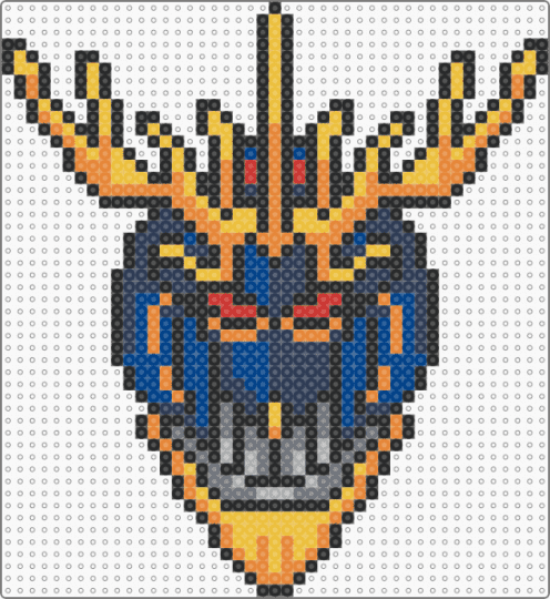 Gundam Unicorn 02 - black, blue, colorful, orange, yellow