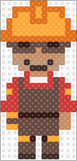 red engineer [tf2] - orange,brown