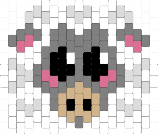 A little sheep - white,gray