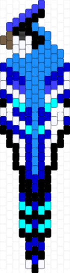 Medium Blue Jay - light blue,purple
