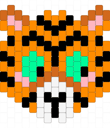 A little tiger face - orange