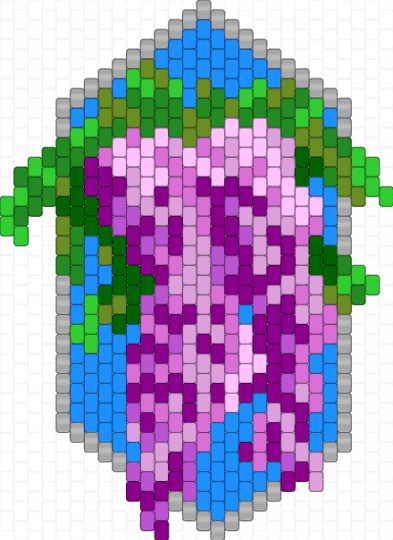 Wisteria flowers in a blue frame - pink
