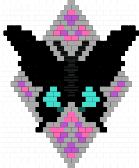 Black butterfly in a frame - black,beige