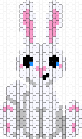 A cute fluffy bunny - bunny,rabbit,animal,white,beige,pink