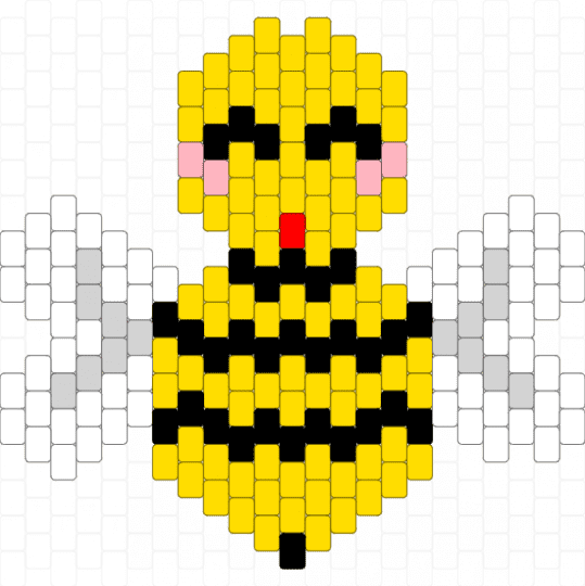 A happy little bee - yellow