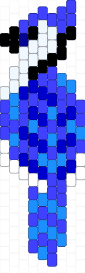 Tiny Blue Jay - blue