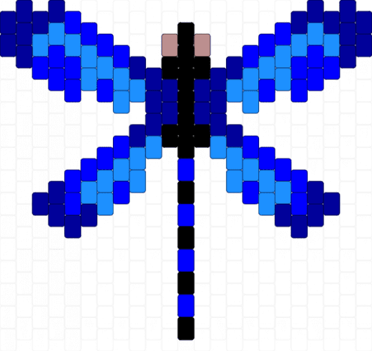 Very Simple dragonfly - purple