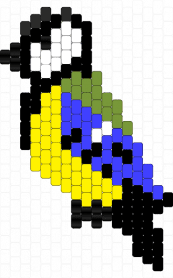 A little Great Tit (I didnt come up with the name!) - yellow,blue