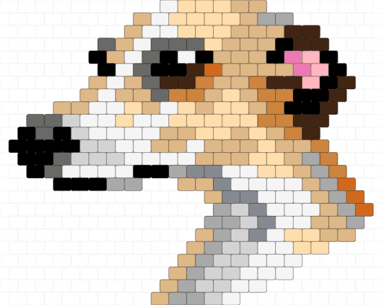 Whippet dog - beige