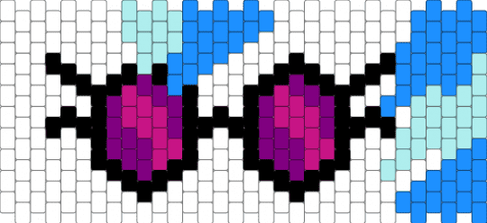 Dj pon-3 (copied from Kandipatterns) - pink,light blue