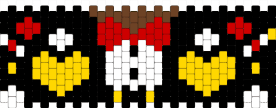 Husk cuff - black,red,yellow