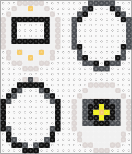 GLaDOS 3d tamagotchi shaker - beige,gray,cotdrobots,glados,portal,3d,tamagotchi