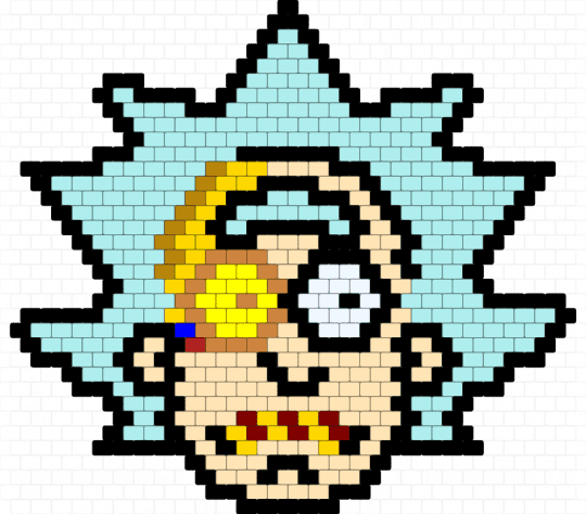 Rickbot charm - beige,light blue,cotdrobots,rickandmorty,rnm