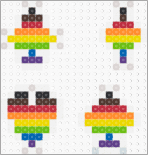 pride card suits (small) - cards, colorful, orange, red, suitofcards, white, yellow