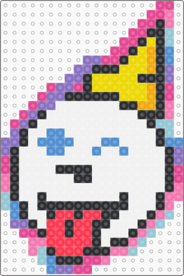 SMASHED JACK unicorn colors - white,blue,light blue,pink,jack in the box