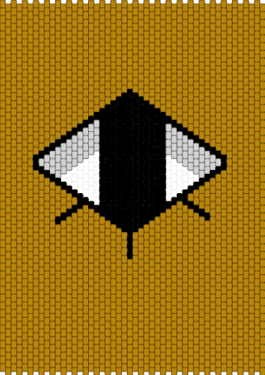 Bill cipher bag panel 1 - gold
