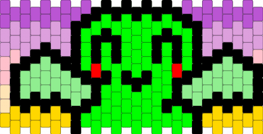 Two but Trixic flag (smaller) - green, pink, teal