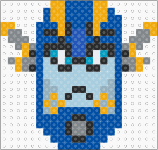 Sentinel Prime tfa PIXEL - blue,light blue,transformers