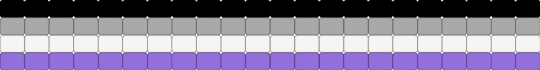 Asexual pride cuff - beige,purple