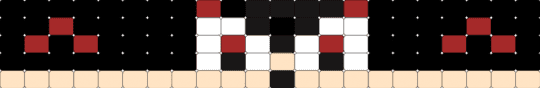 Extra simple shadow pattern redone - black,red,beige