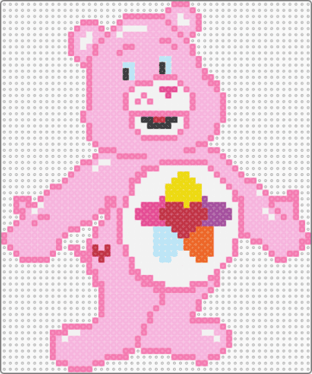 True Heart Care Bear - pink,true heart,care bear,bear,star,heart