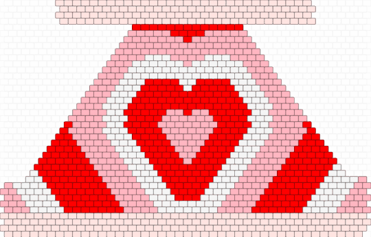 heart top - red,pink