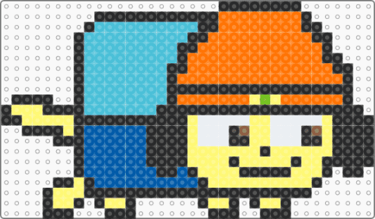 Parappa Fuse Bead Patterns - Gallery - Kandi Pad | Kandi Patterns, Fuse ...