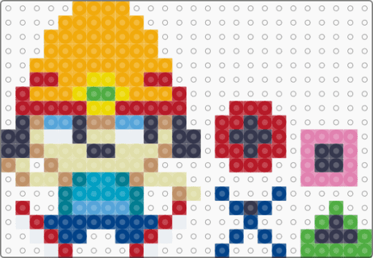 parappa w/ charms - orange,red,purple,colorful,keychain,video game,playstation,furry
