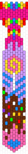 slightly remixed candy tie (og by rainbow_treble) - light blue,pink,brown