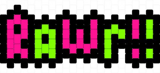 RAWR! - black,green,pink
