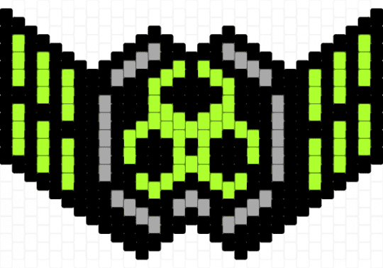 Biohazard_mask - black,green,beige
