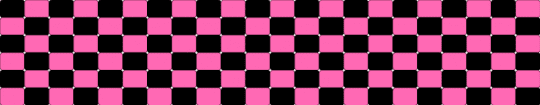 Pink And Black Checkered Ladder Stotch Pattern - black,pink,pinkandblack,simple,ladder stitch,cute,easy,kuff
