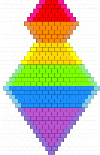 Rainbow tie - yellow,light blue,colorful