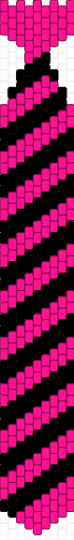 Pink and black striped neck tie - pink,black