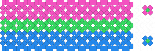 Polysexual flag x-base - light blue,pink,pride,polysexual,polyromantic,poly,flag,cuff,xbase,lgbtqia