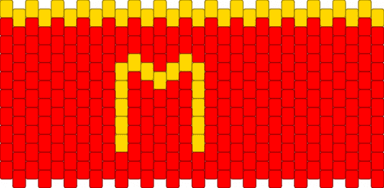 McDonalds fries cuff - red,food,fries,mcdonalds,random
