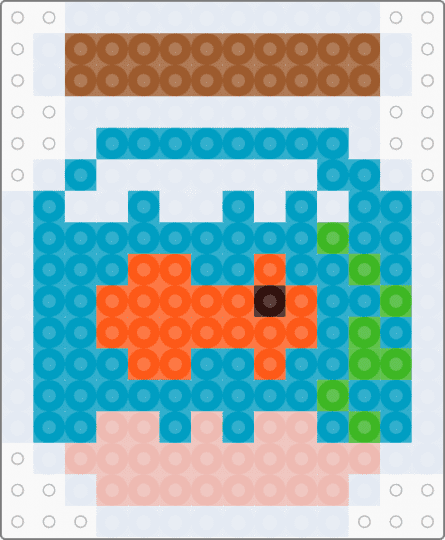 Finn the fish - light blue,beige