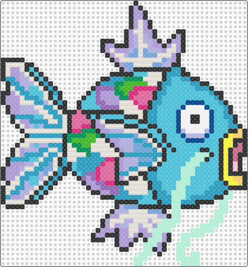 Rainbow Fish Magikarp - Alt - light blue,pink,rainbow fish,fish,magikarp,pokemon