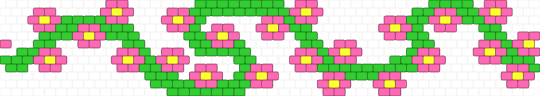 vine cuff :3 - green, pink