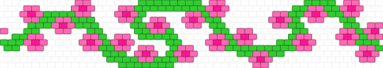 vine cuff :3 - green,pink